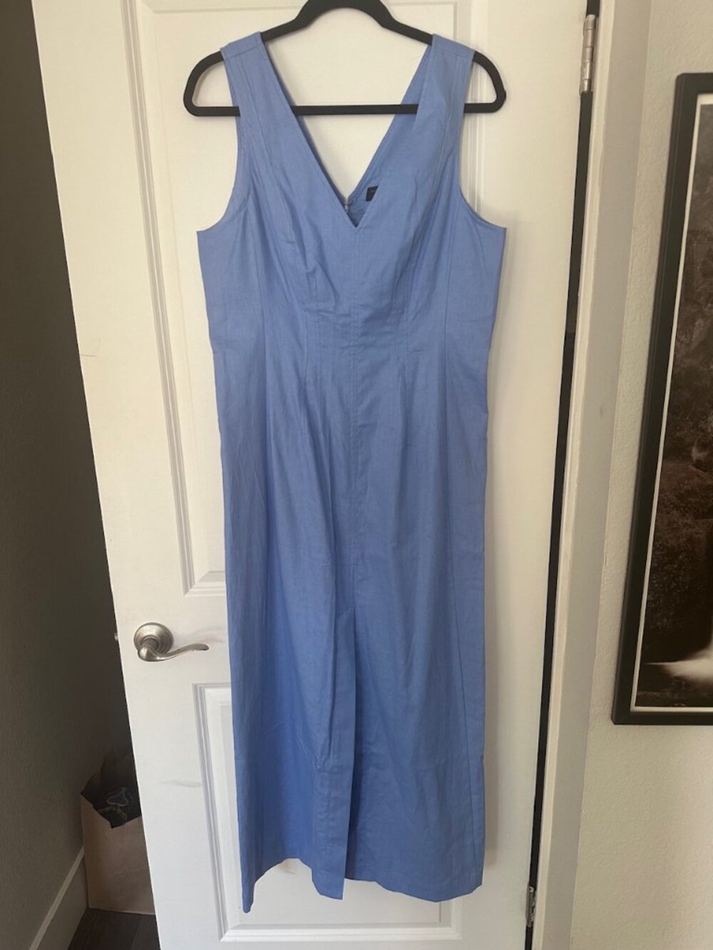 Banana Republic blue maxi sleeveless dress